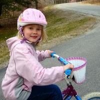 Kira and her bike